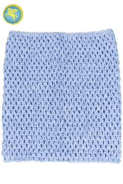 TOP ELASTICO TINTA UNITA AZZURRO